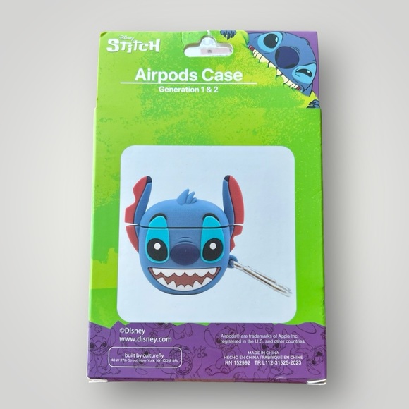 Disney Lilo & Stitch Airpods Case Compatible with Airpods Generation 1 & 2 New - Picture 3 of 6